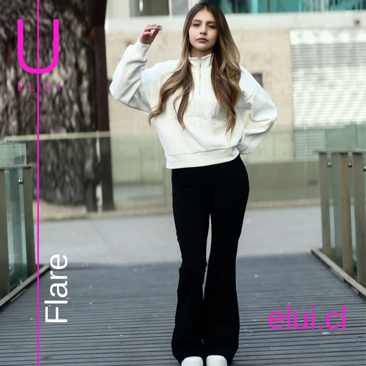 Flare Algodón Soft Negro
