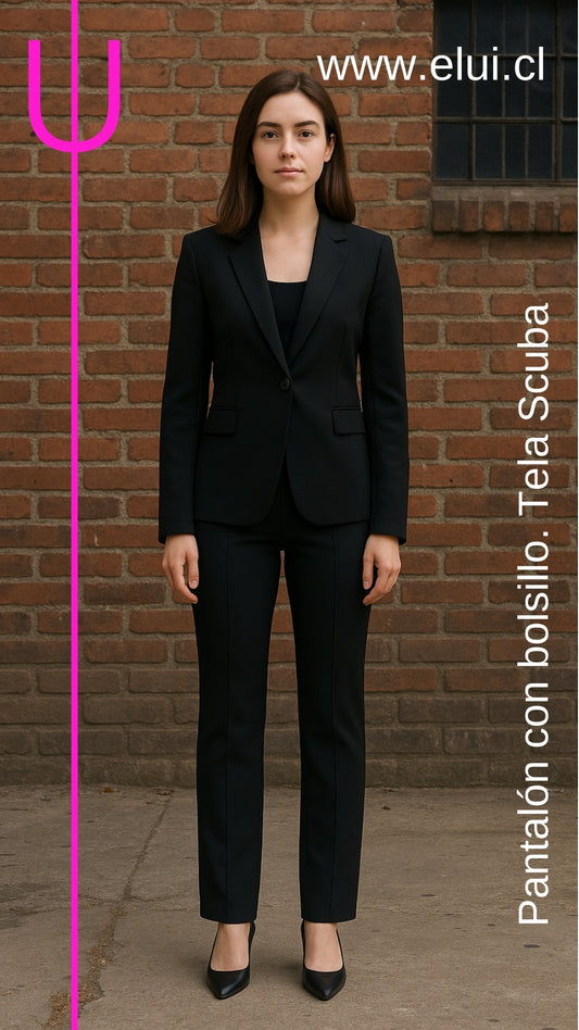 Pantalón Scuba con Bolsillo