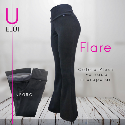 Flare Cotelé Plush forradas en micropolar